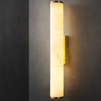 MarmoLux: Modern LED Wall Light with Spanish Marble Look & Copper Detail – for Bedroom & Living Room