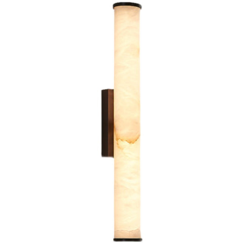 MarmoLux: Modern LED Wall Light with Spanish Marble Look & Copper Detail – for Bedroom & Living Room