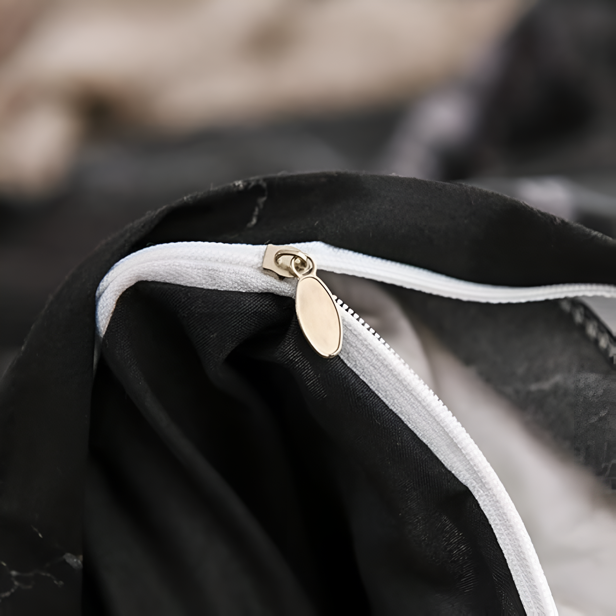 MarmorLux: Modern Duvet Cover Set – Elegant, Soft & Durable with Black Marble Design for Bedroom