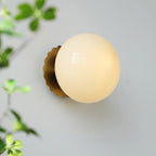 Frosted Glass Diffuser Metal Wall Sconce