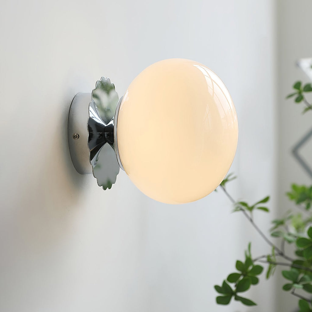 Frosted Glass Diffuser Metal Wall Sconce