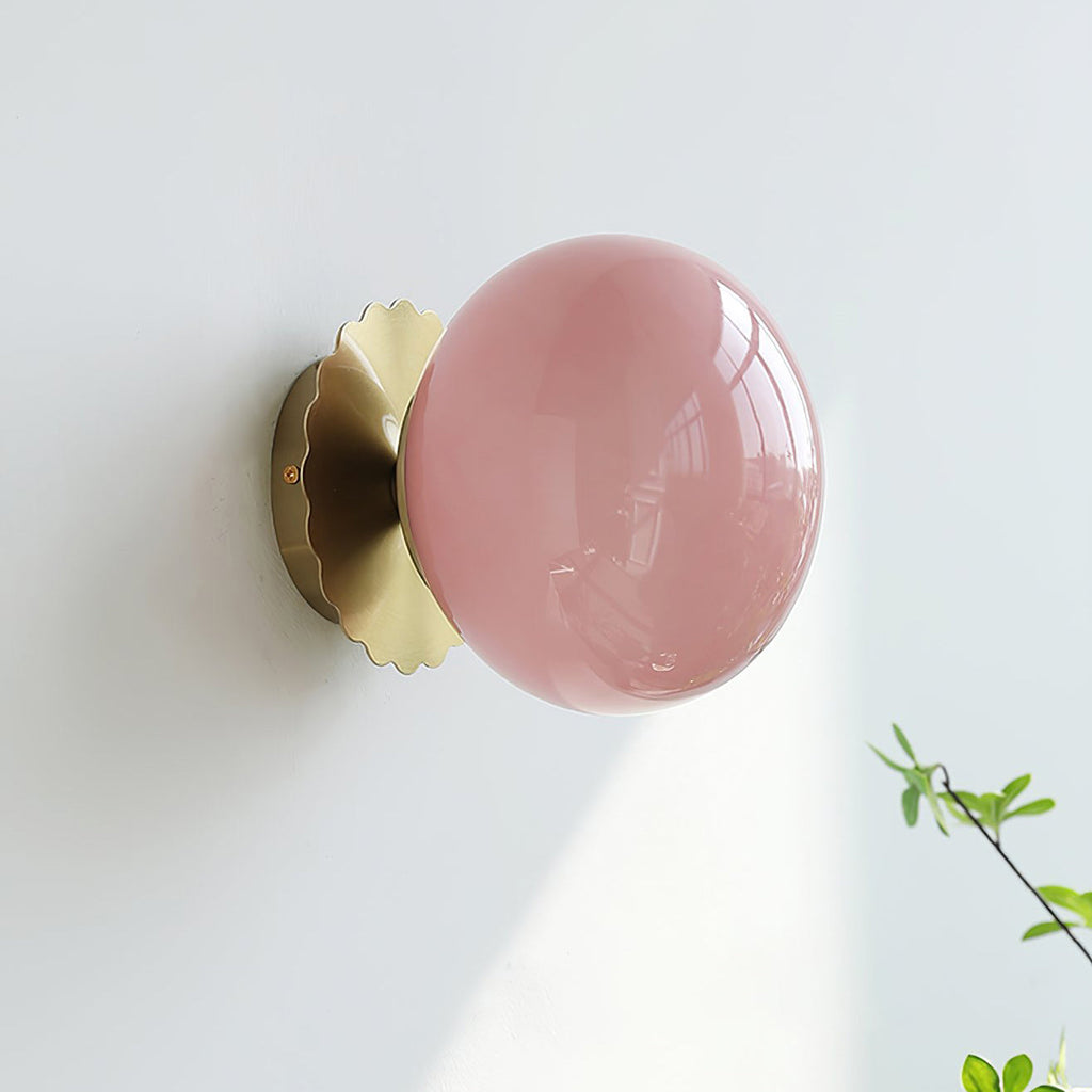 Frosted Glass Diffuser Metal Wall Sconce