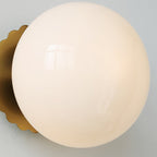 Frosted Glass Diffuser Metal Wall Sconce