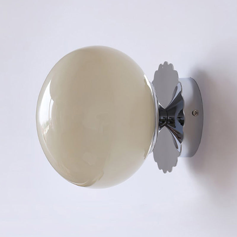 Frosted Glass Diffuser Metal Wall Sconce