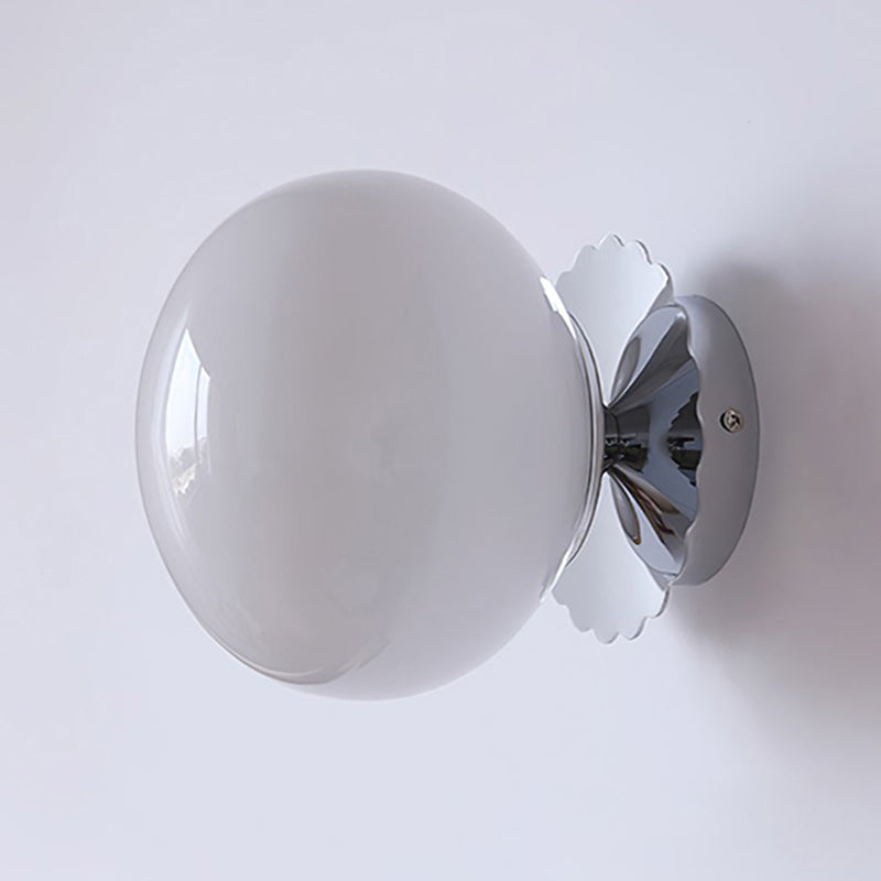 Frosted Glass Diffuser Metal Wall Sconce