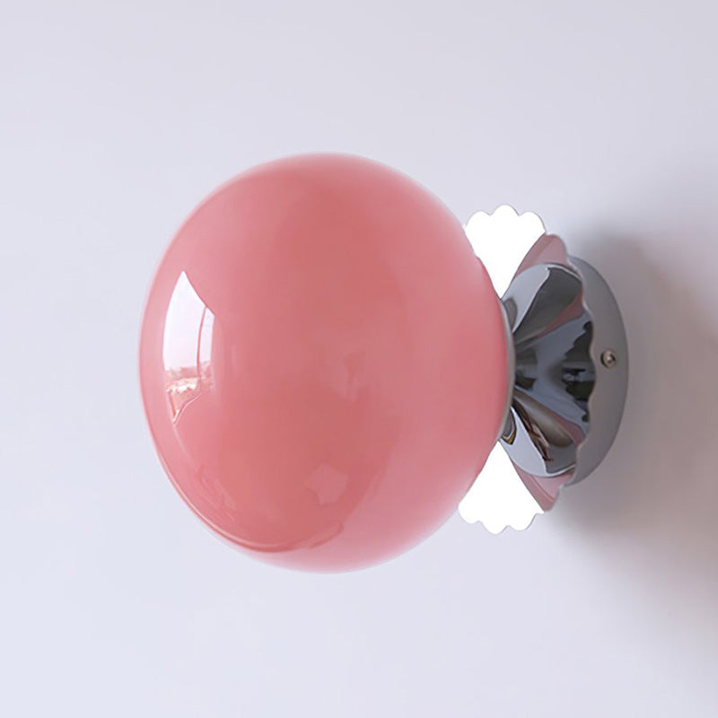 Frosted Glass Diffuser Metal Wall Sconce