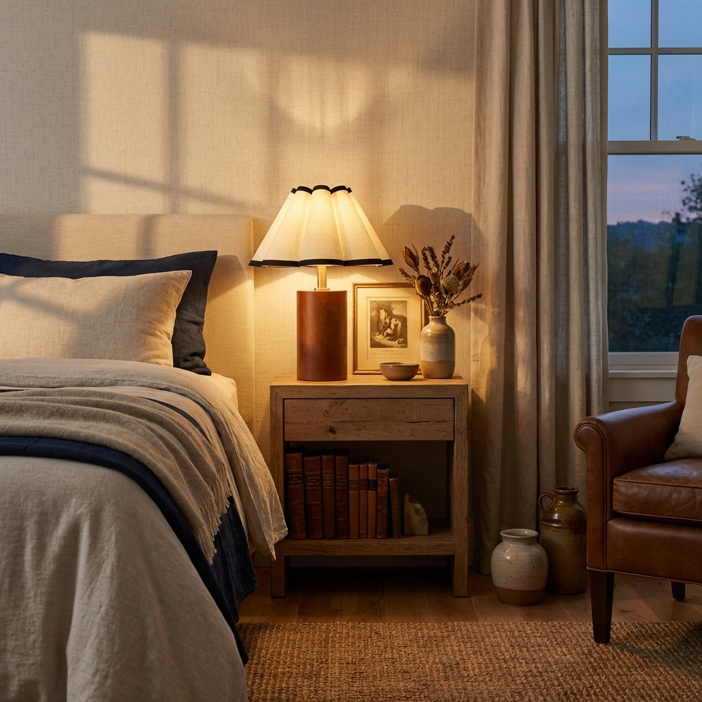 Sustainable Wood Wabi-Sabi Table Lamp