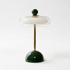 Layered Glass Dome Cordless Table Lamp