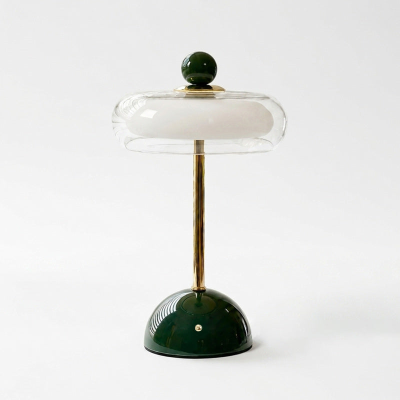 Layered Glass Dome Cordless Table Lamp