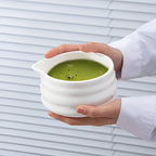 Shioren – White Matcha Tea Set 5 Pieces with Ceramic Bowl 460ml and Bamboo Whisk
