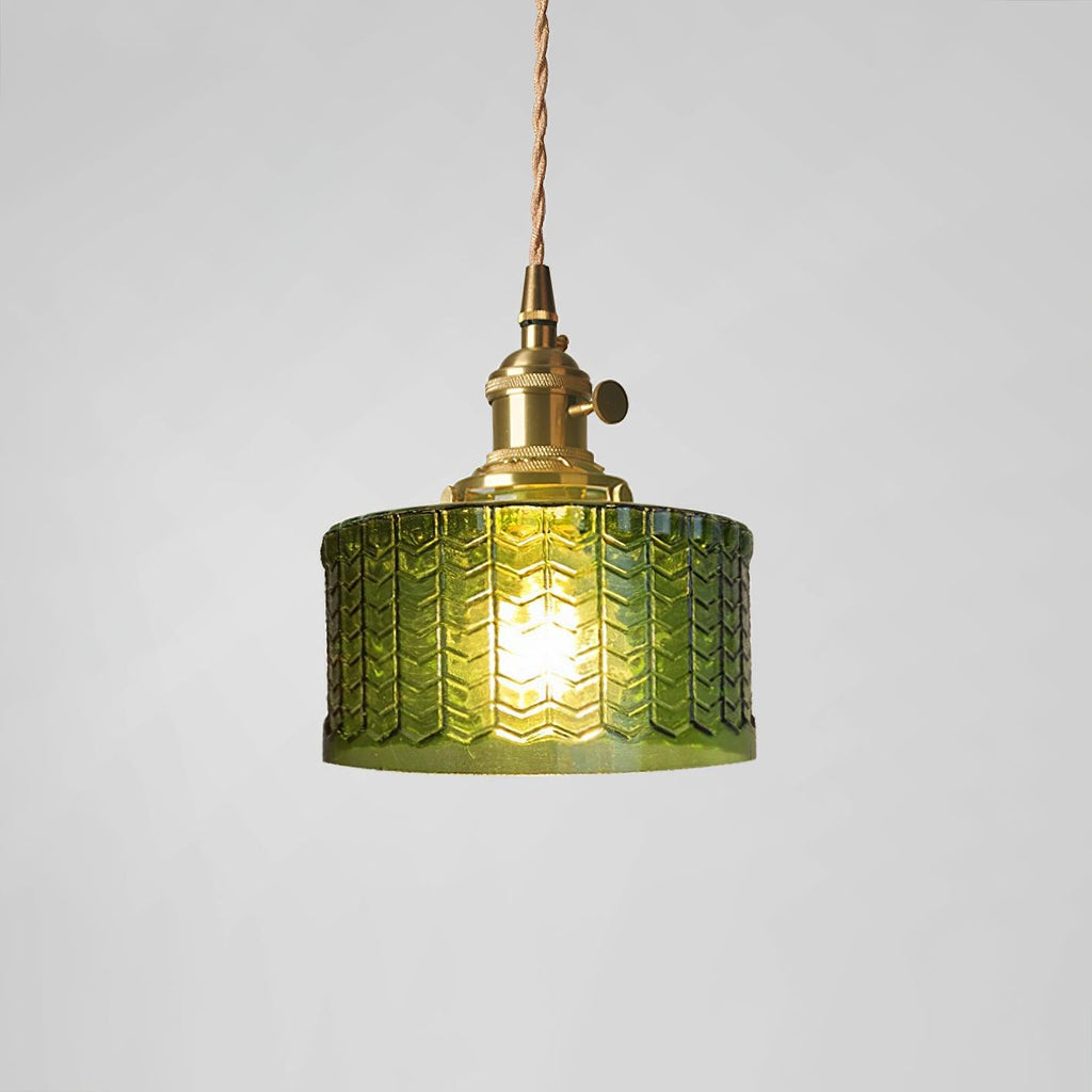 Vintage Glass Dome Pendant Light
