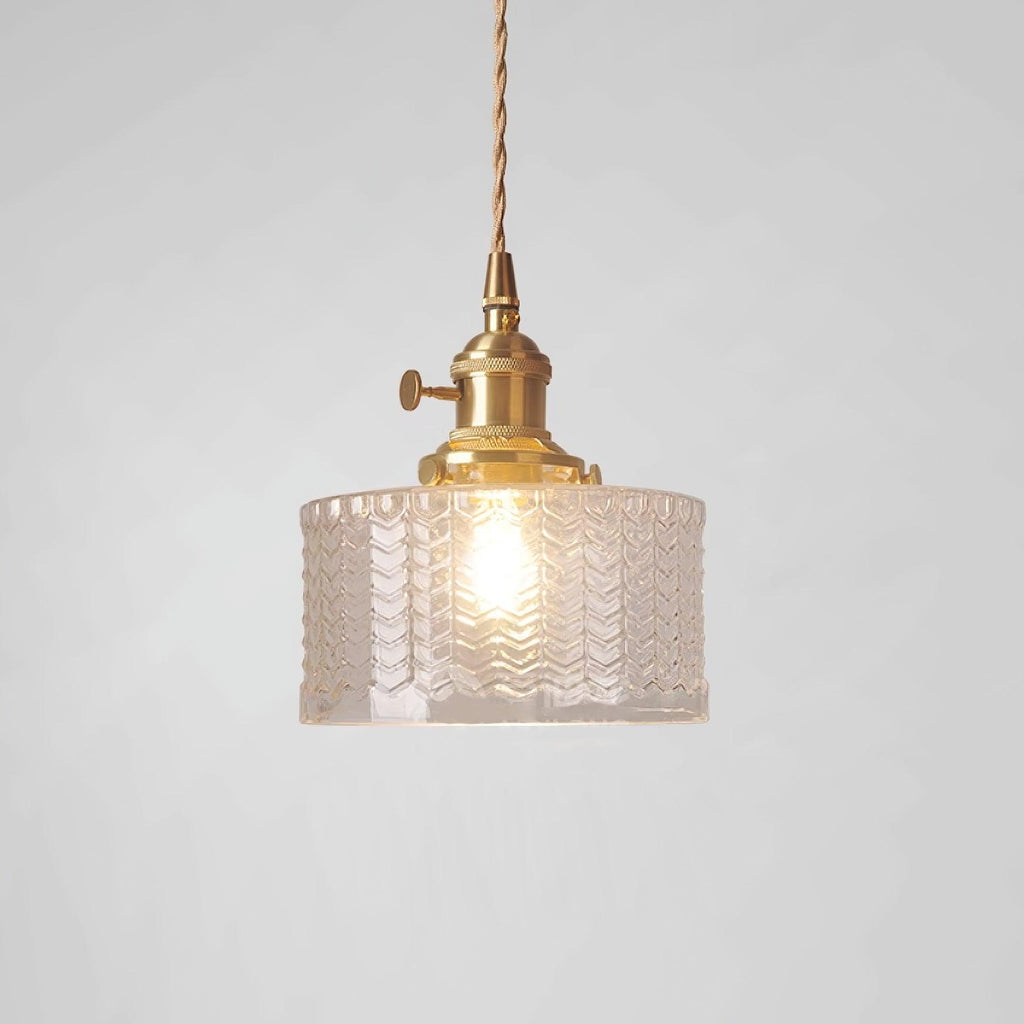 Vintage Glass Dome Pendant Light