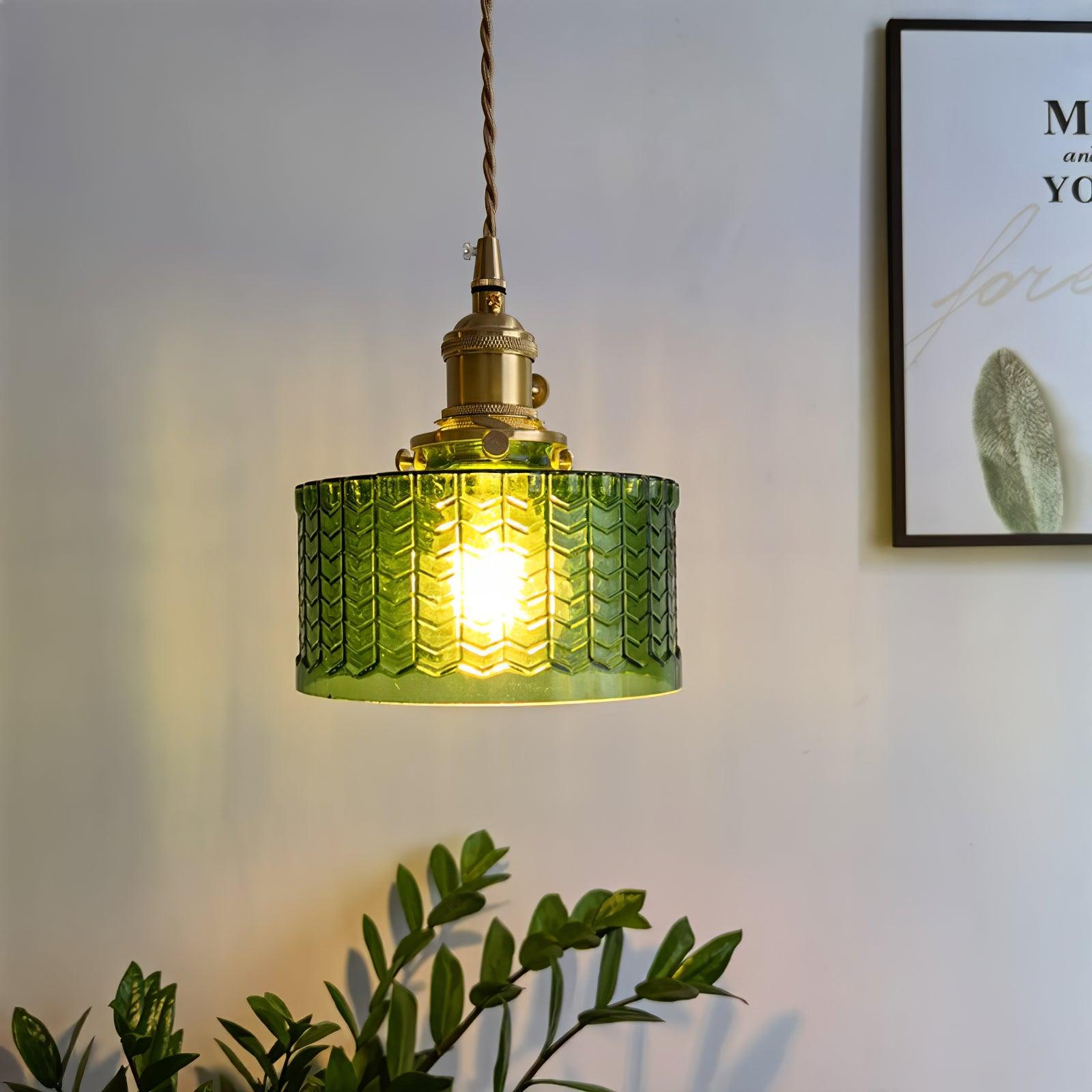Vintage Glass Dome Pendant Light