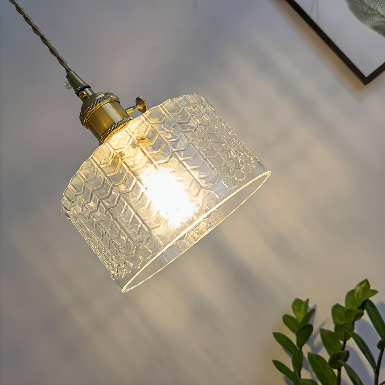 Vintage Glass Dome Pendant Light