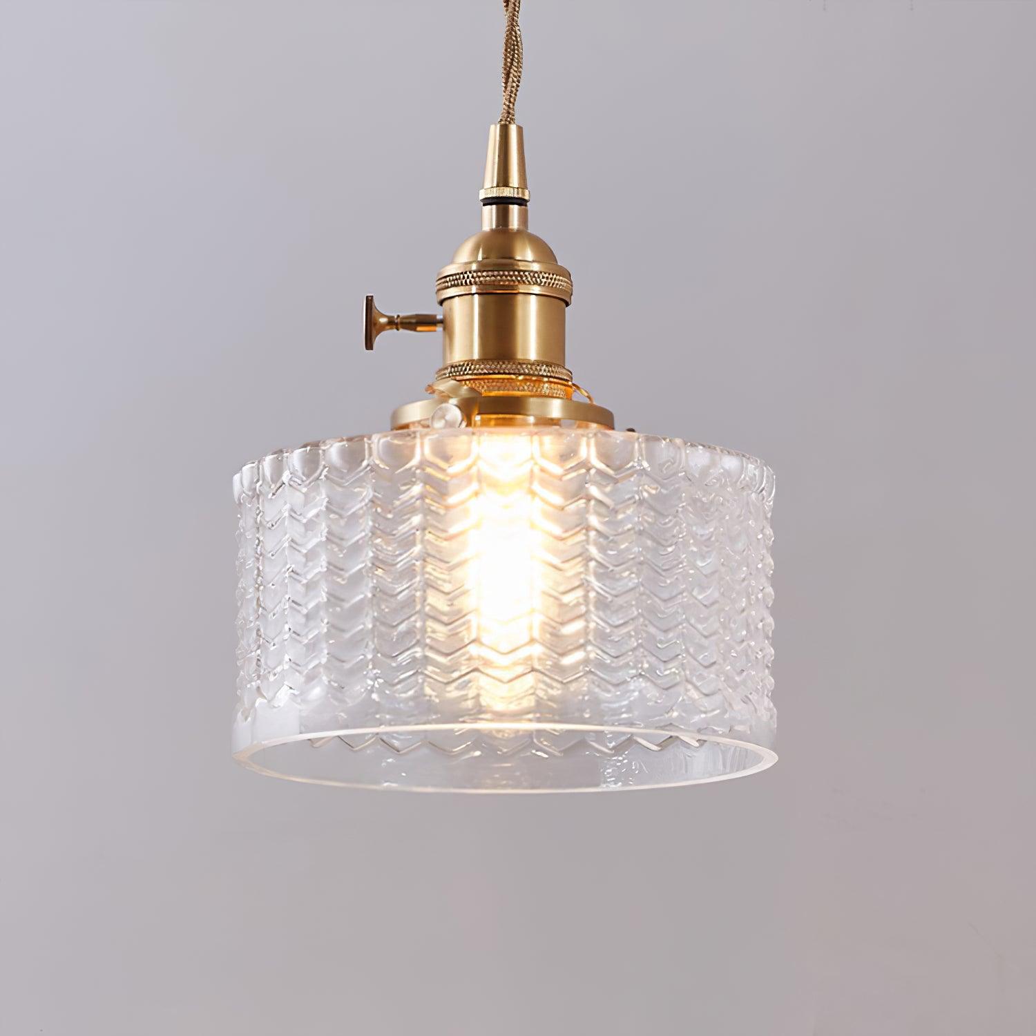 Vintage Glass Dome Pendant Light