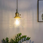 Vintage Glass Dome Pendant Light