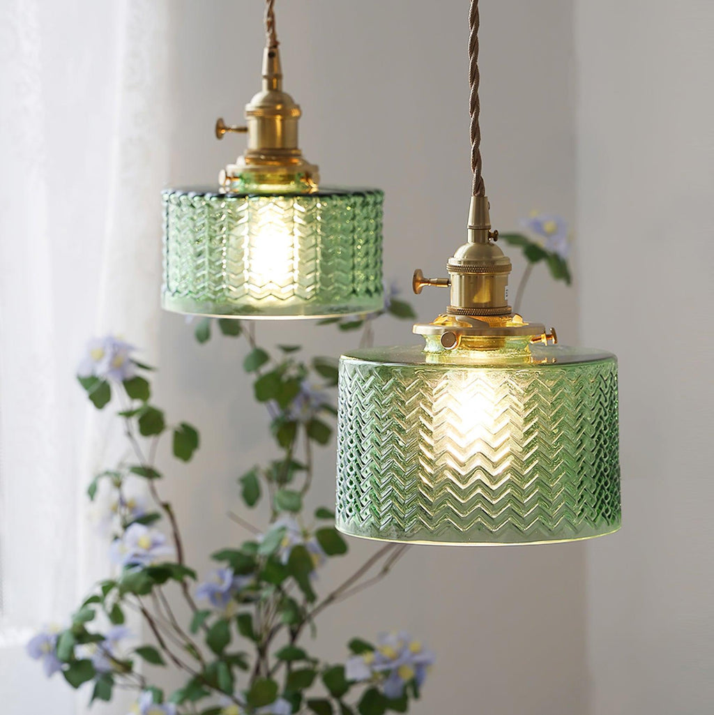 Vintage Glass Dome Pendant Light