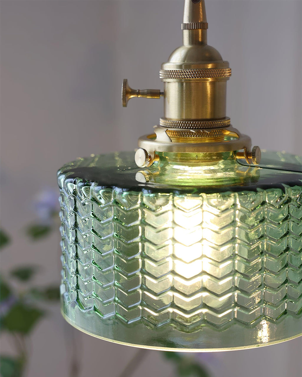 Vintage Glass Dome Pendant Light