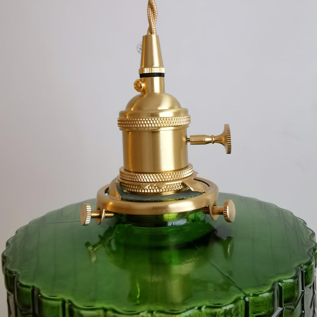 Vintage Glass Dome Pendant Light