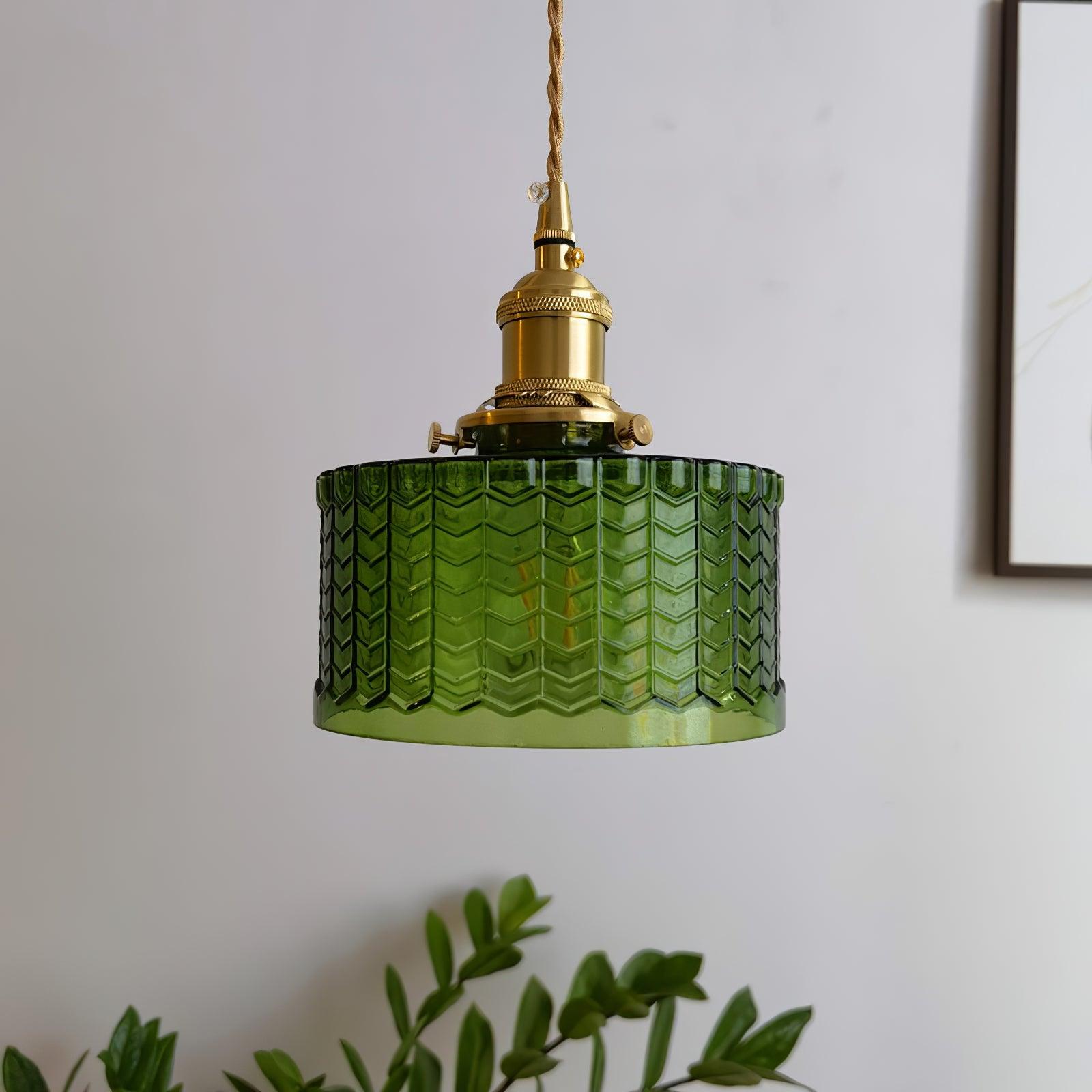 Vintage Glass Dome Pendant Light