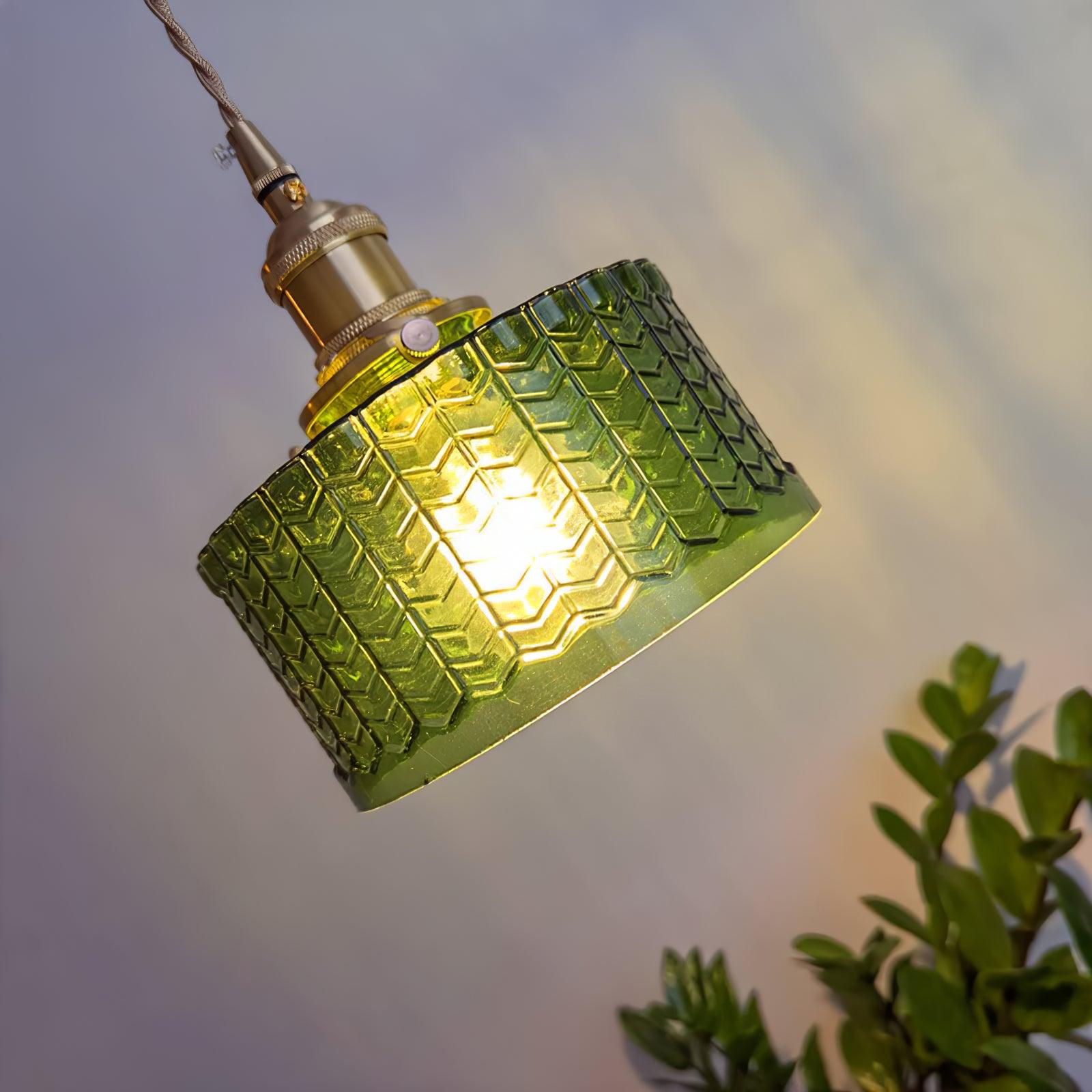 Vintage Glass Dome Pendant Light