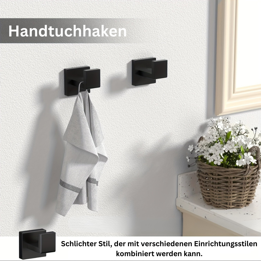 MatteEleganz: Bathroom Accessories – Stylish Stainless Steel, Multifunctional and Space-Saving for Modern Bathrooms