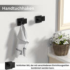 MatteEleganz: Bathroom Accessories – Stylish Stainless Steel, Multifunctional and Space-Saving for Modern Bathrooms