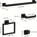 MatteEleganz: Bathroom Accessories – Stylish Stainless Steel, Multifunctional and Space-Saving for Modern Bathrooms