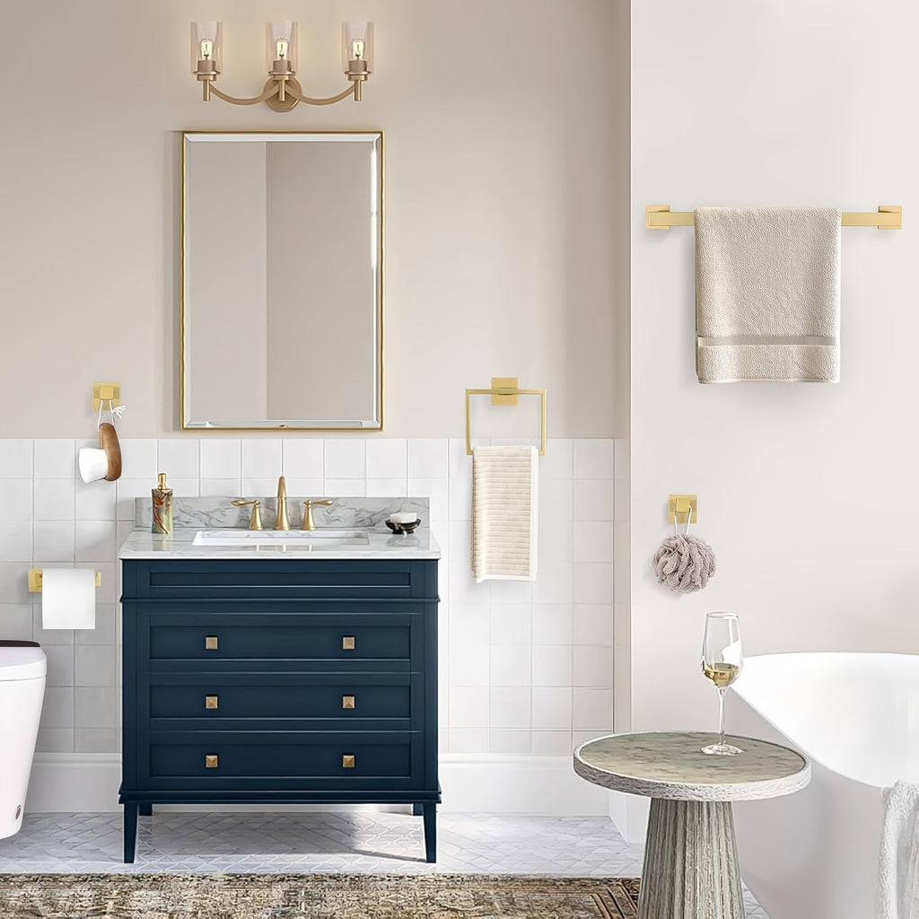 MatteEleganz: Bathroom Accessories – Stylish Stainless Steel, Multifunctional and Space-Saving for Modern Bathrooms