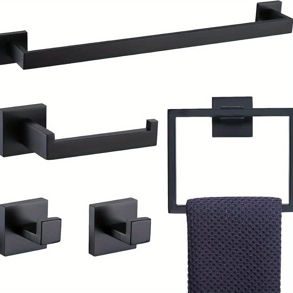 MatteEleganz: Bathroom Accessories – Stylish Stainless Steel, Multifunctional and Space-Saving for Modern Bathrooms