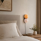 Twin Glass Sphere Plug-In Wall Sconce