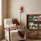 Twin Glass Sphere Plug-In Wall Sconce