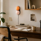 Twin Glass Sphere Plug-In Wall Sconce