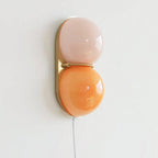 Twin Glass Sphere Plug-In Wall Sconce