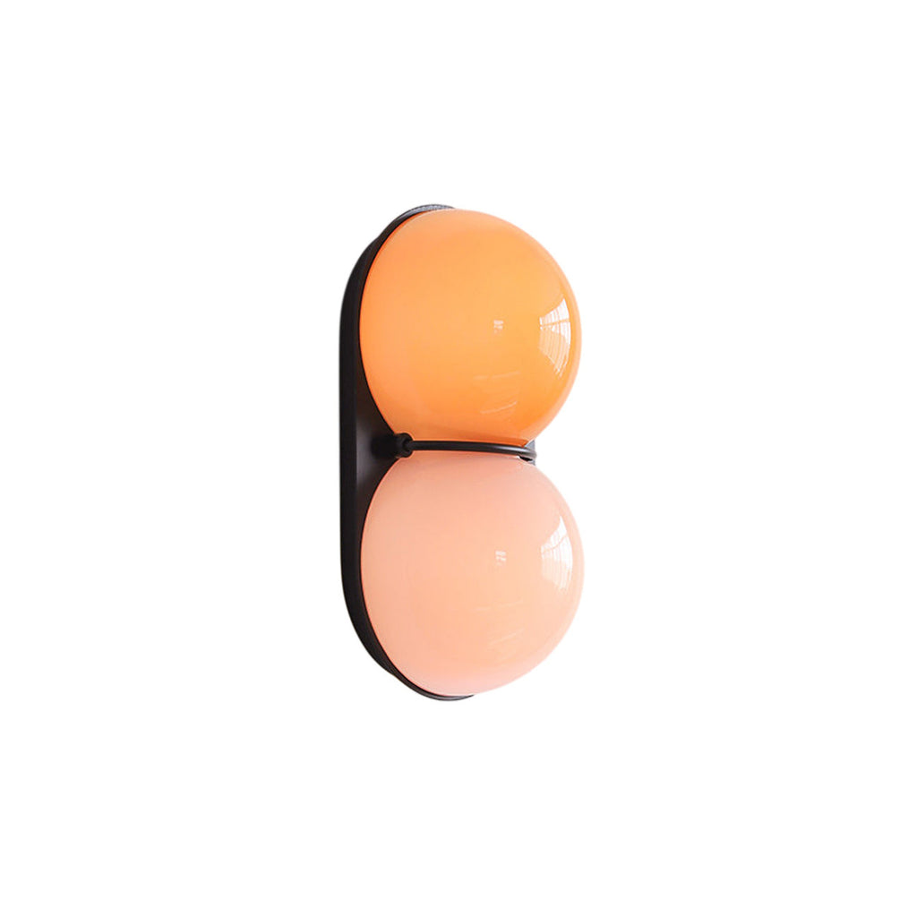 Stacked Glass Sphere Twin Wall Sconce