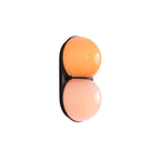 Stacked Glass Sphere Twin Wall Sconce