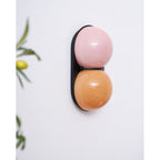 Stacked Glass Sphere Twin Wall Sconce