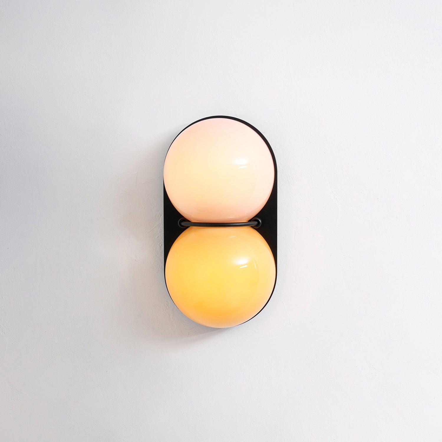 Stacked Glass Sphere Twin Wall Sconce