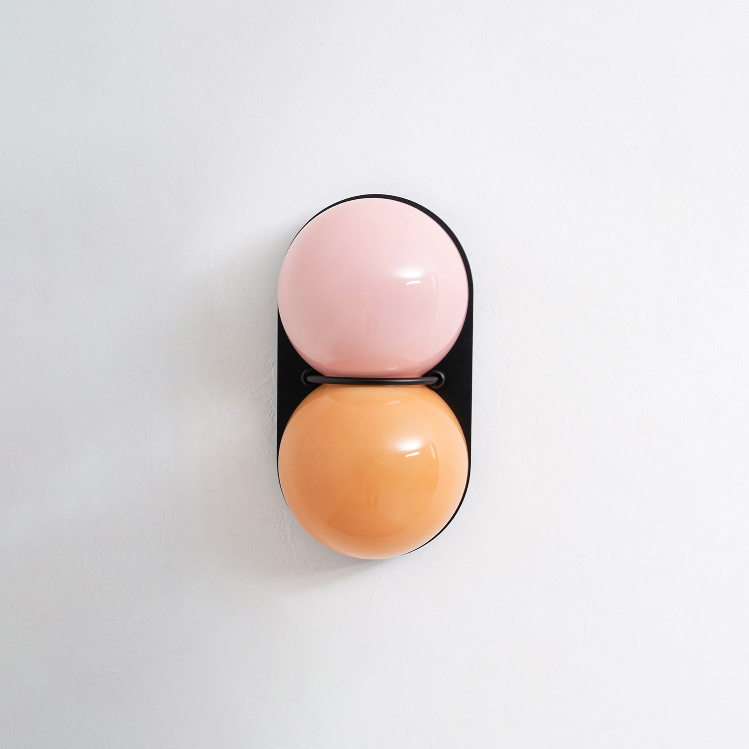 Stacked Glass Sphere Twin Wall Sconce