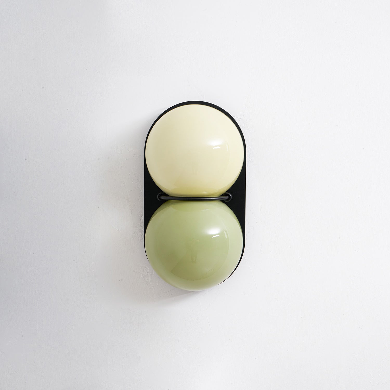 Stacked Glass Sphere Twin Wall Sconce