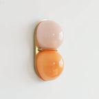 Stacked Glass Sphere Twin Wall Sconce