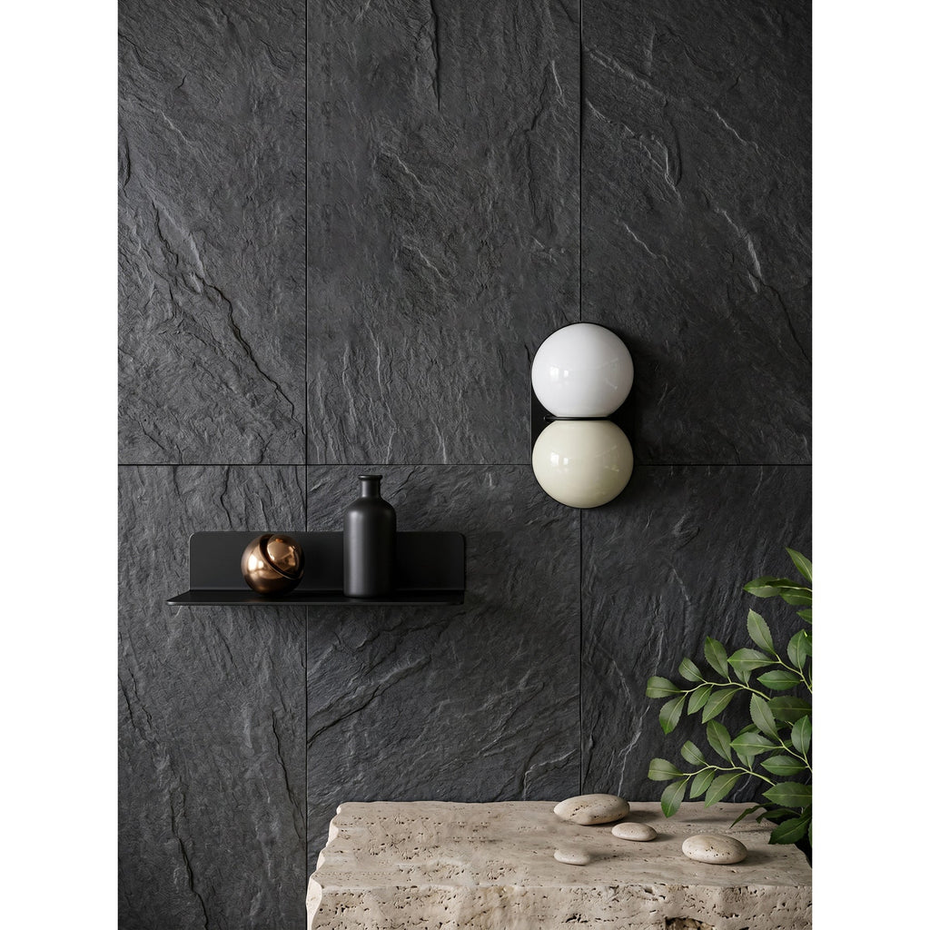 Stacked Glass Sphere Twin Wall Sconce