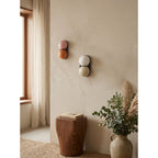 Stacked Glass Sphere Twin Wall Sconce