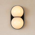 Stacked Glass Sphere Twin Wall Sconce