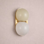 Stacked Glass Sphere Twin Wall Sconce