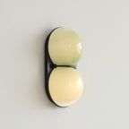 Stacked Glass Sphere Twin Wall Sconce