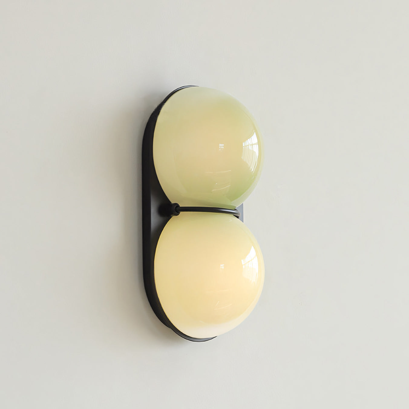 Stacked Glass Sphere Twin Wall Sconce