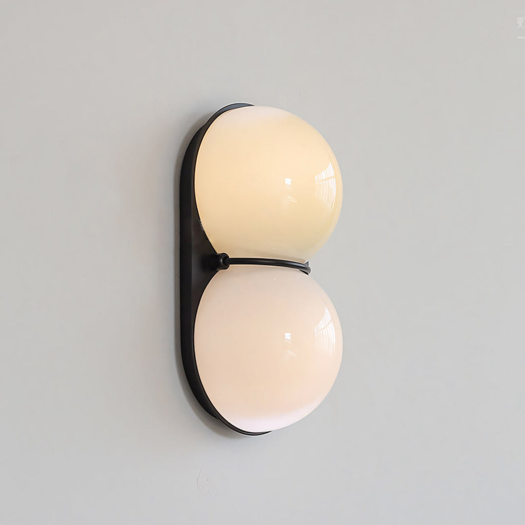 Stacked Glass Sphere Twin Wall Sconce