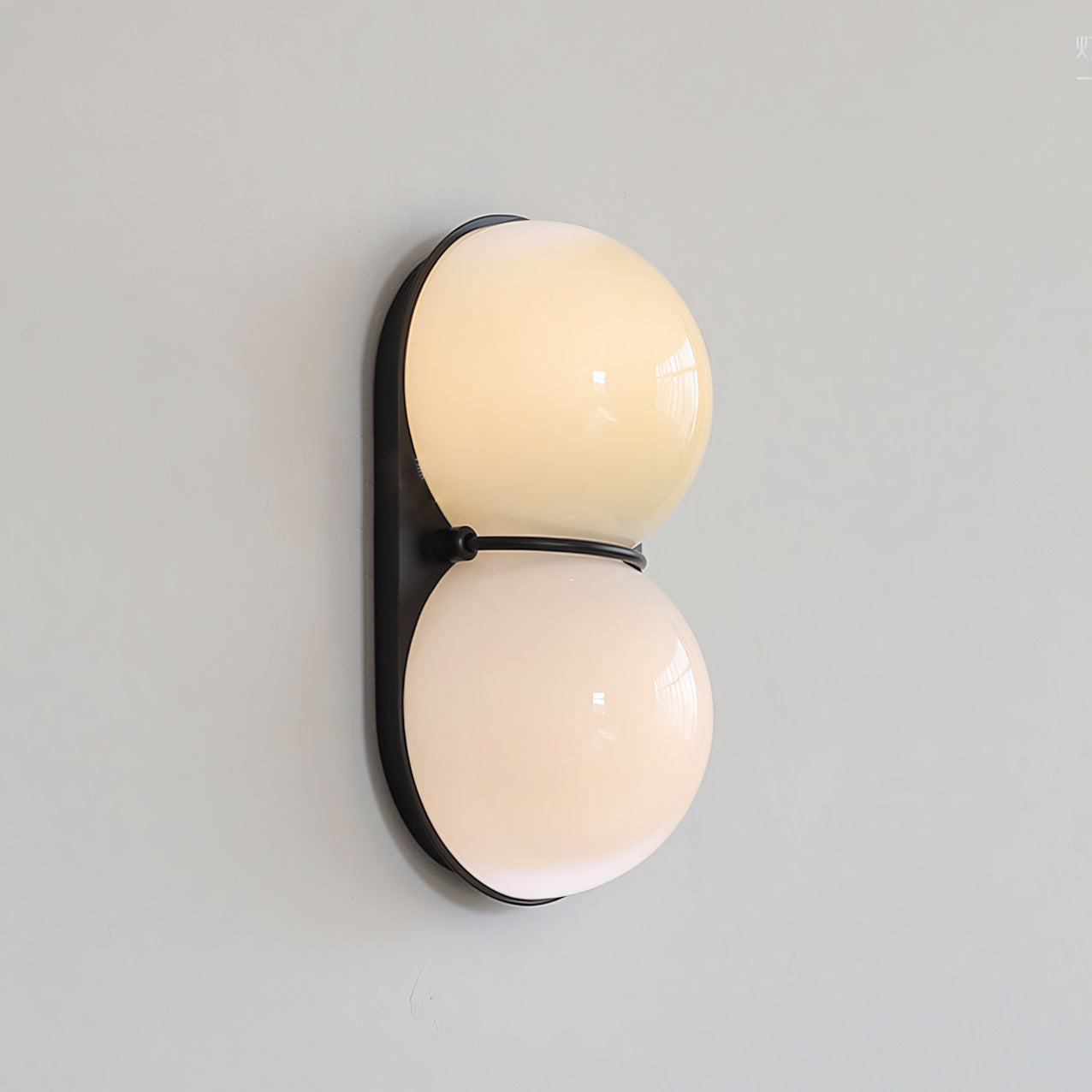 Stacked Glass Sphere Twin Wall Sconce