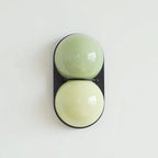 Stacked Glass Sphere Twin Wall Sconce